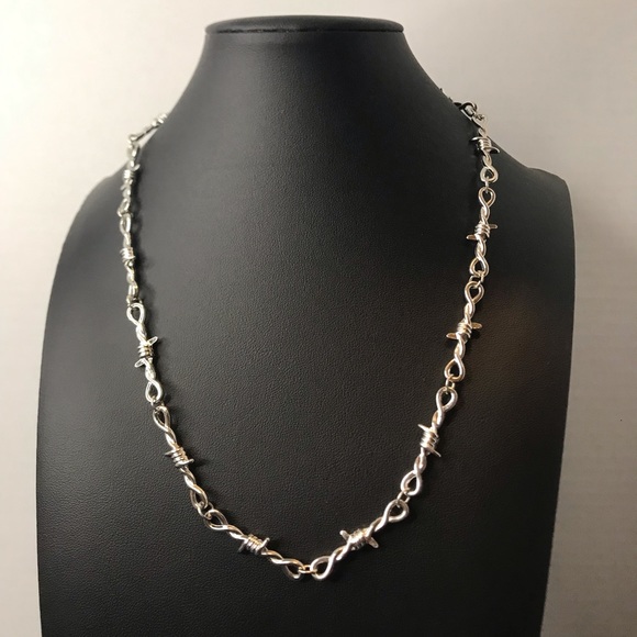 Thorns necklace goth punk barbwire - Picture 1 of 6